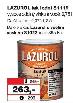 Lodní lak Lazurol