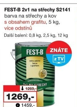 Nátěr na střechy i železo Fest - B 2v1