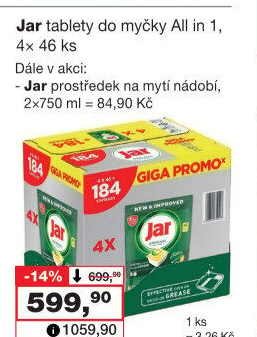 Prostředek na nádobí Jar