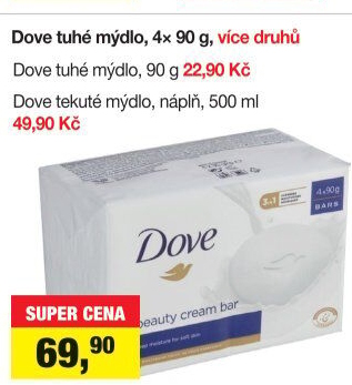 Tuhé mýdlo krémovéDove