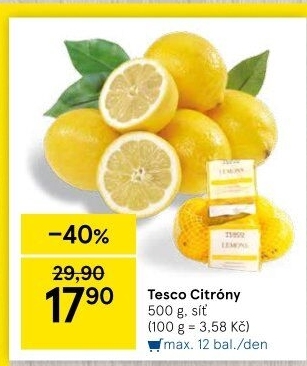 Citrony Tesco