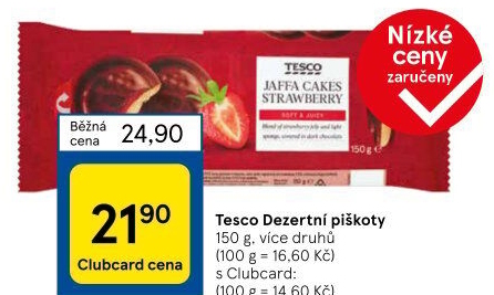 Čokopiškoty Tesco
