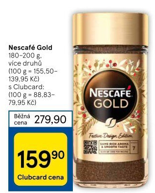 Instantní kávy Nescafé Gold