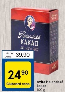 Kakao holandské Avita