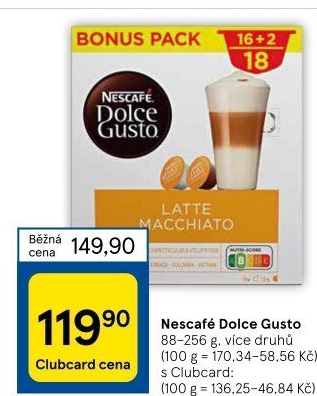 Kapsle Dolce Gusto Nescafé