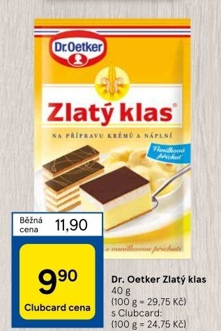 Krémový prášek Zlatý klas Dr. Oetker