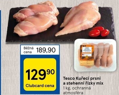 Kuřecí řízky mix Tesco