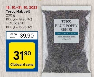 Mák modrý Tesco