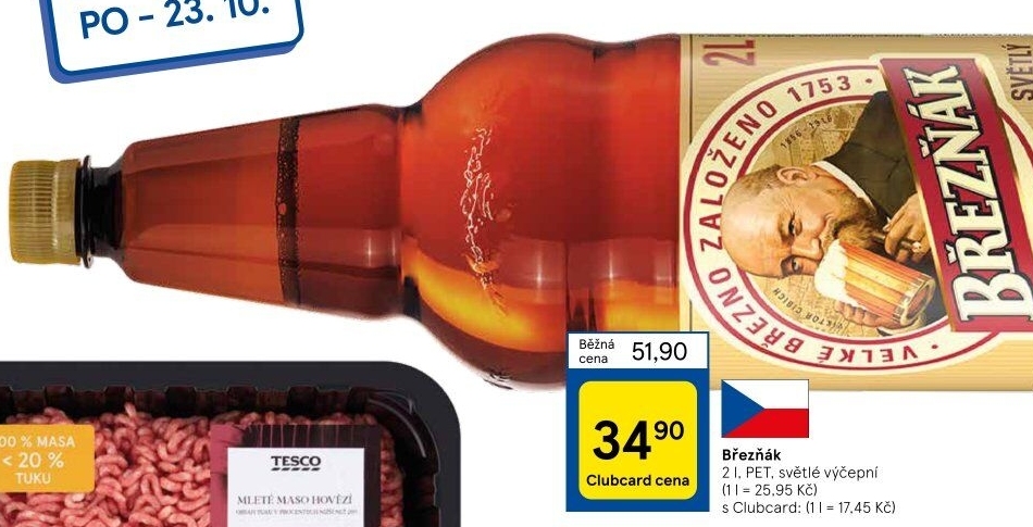 Pivo světlé výčepní 10° Březňák