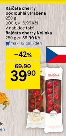 Rajčata cherry keříková Čerstvě utrženo