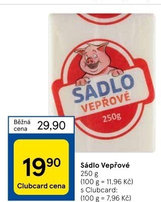 Sádlo vepřové škvařené
