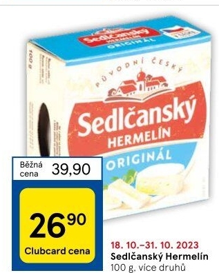 Sýr Hermelín Sedlčanský