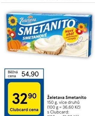 Sýr tavený Smetanito Želetava
