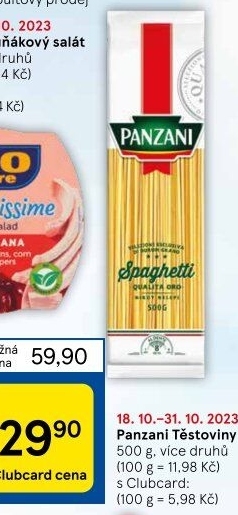 Těstoviny Panzani