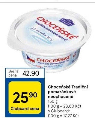 Tradiční pomazánkové Choceňské