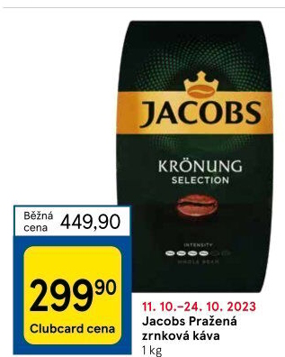 Zrnkové kávy Jacobs
