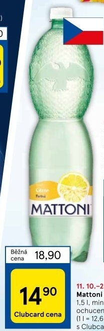 Ochucená voda Mattoni