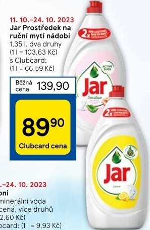 Prostředek na nádobí Jar