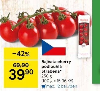 Rajčata cherry keříková Čerstvě utrženo