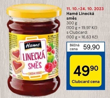Směs ovocná linecká Hamé
