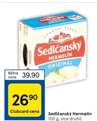 Sýr Hermelín Sedlčanský