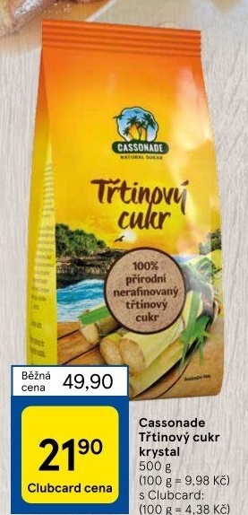 Třtinový cukr Cassonade
