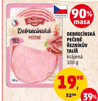 Debrecínská pečeně Řezníkův talíř