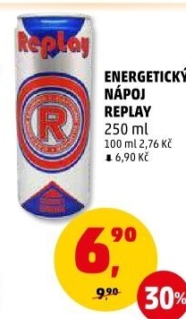 Energetický nápoj Replay