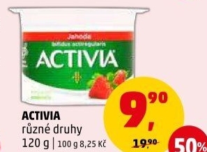 Jogurt ochucený Activia Danone