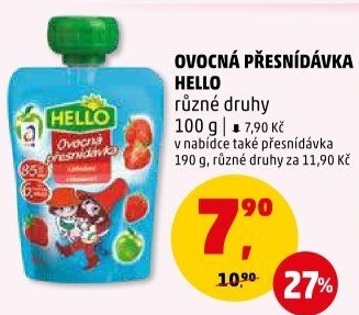Ovocná kapsička Hello