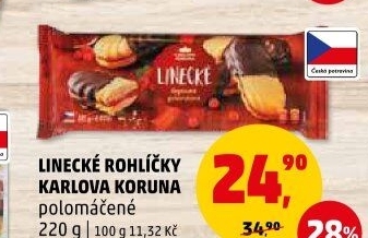 Rohlíčky linecké Karlova Koruna