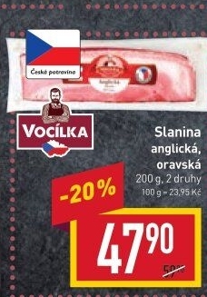 Anglická slanina Vocílka