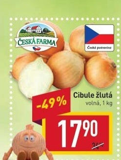 Cibule žlutá Česká Farma