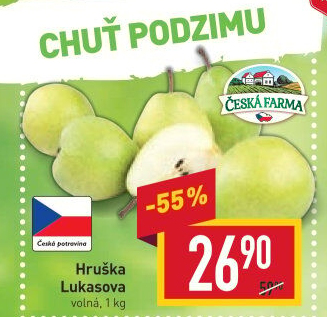 Hrušky zelené Lucasova Česká Farma