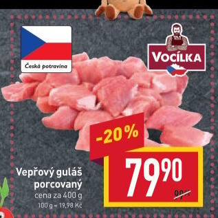 Maso na guláš vepřové Vocílka