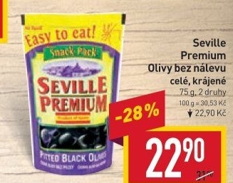 Olivy bez nálevu Seville Premium