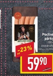 Párky poctivé Kostelecké uzeniny