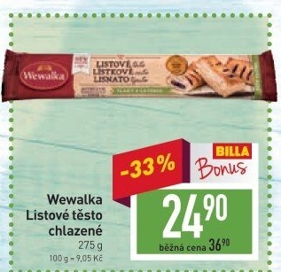 Těsto listové Wewalka