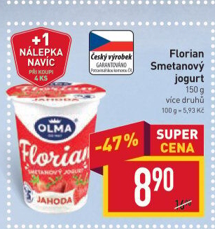 Jogurt smetanový Florian Olma