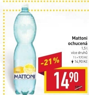 Ochucená voda Mattoni