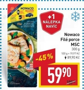 Rybí filé mražené Nowaco