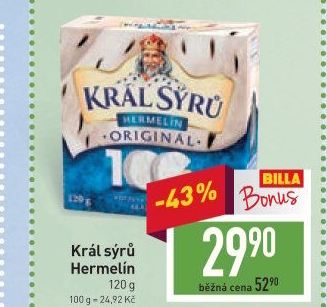 Sýr Hermelín Král sýrů
