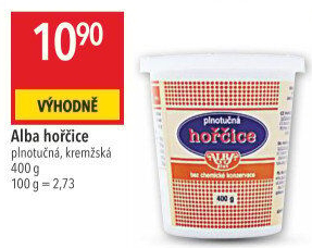 Hořčice plnotučná Alba