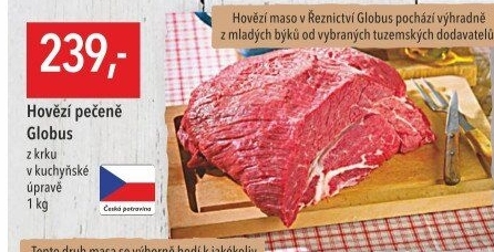 Hovězí pečeně z krku Globus