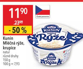 Mléčná rýže Mlékárna Kunín