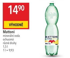 Ochucená voda Mattoni Esence