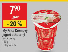 Ochucený jogurt krémový My Price