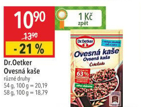 Ovesná kaše Dr. Oetker