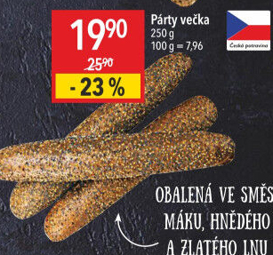 Pečivo Párty večka
