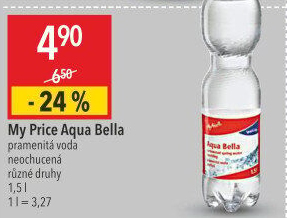 Pramenitá voda My Price